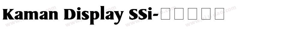 Kaman Display SSi字体转换